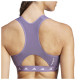 Adidas Γυναικείο μπουστάκι Powerimpact Training Medium-Support Techfit High-Neck Zip Bra